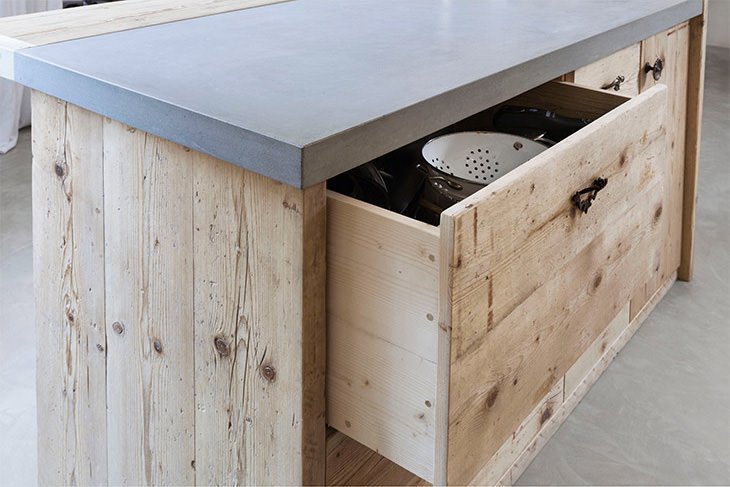 Idee cucine Verona - legno recuperato