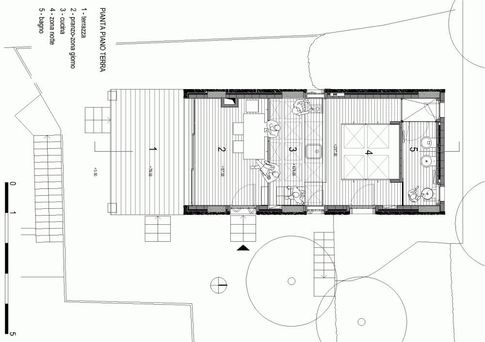 Studioata - progetto piccola casa tre livelli in Liguria