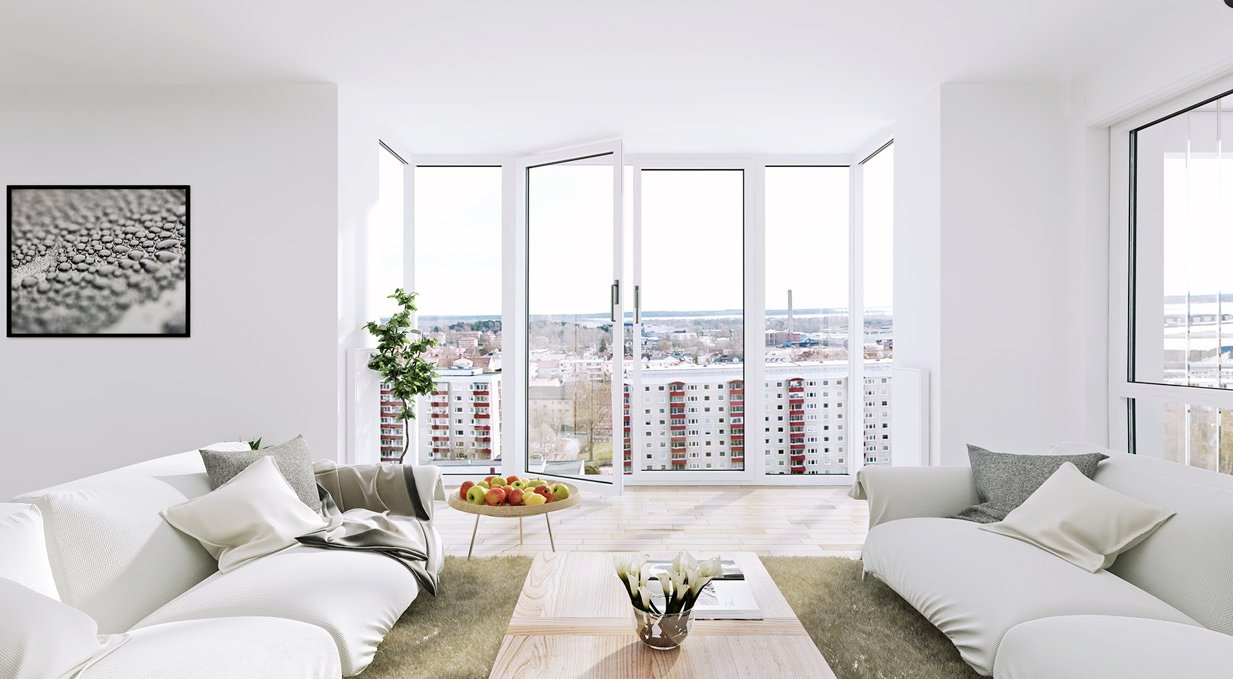 Consigli per la scelta d'acquisto e prezzi infissi pvc - finestre in pvc bianco, stile moderno, per una casa calda e luminosa - blog Start Preventivi - serramenti miglior rapporto qualità prezzo